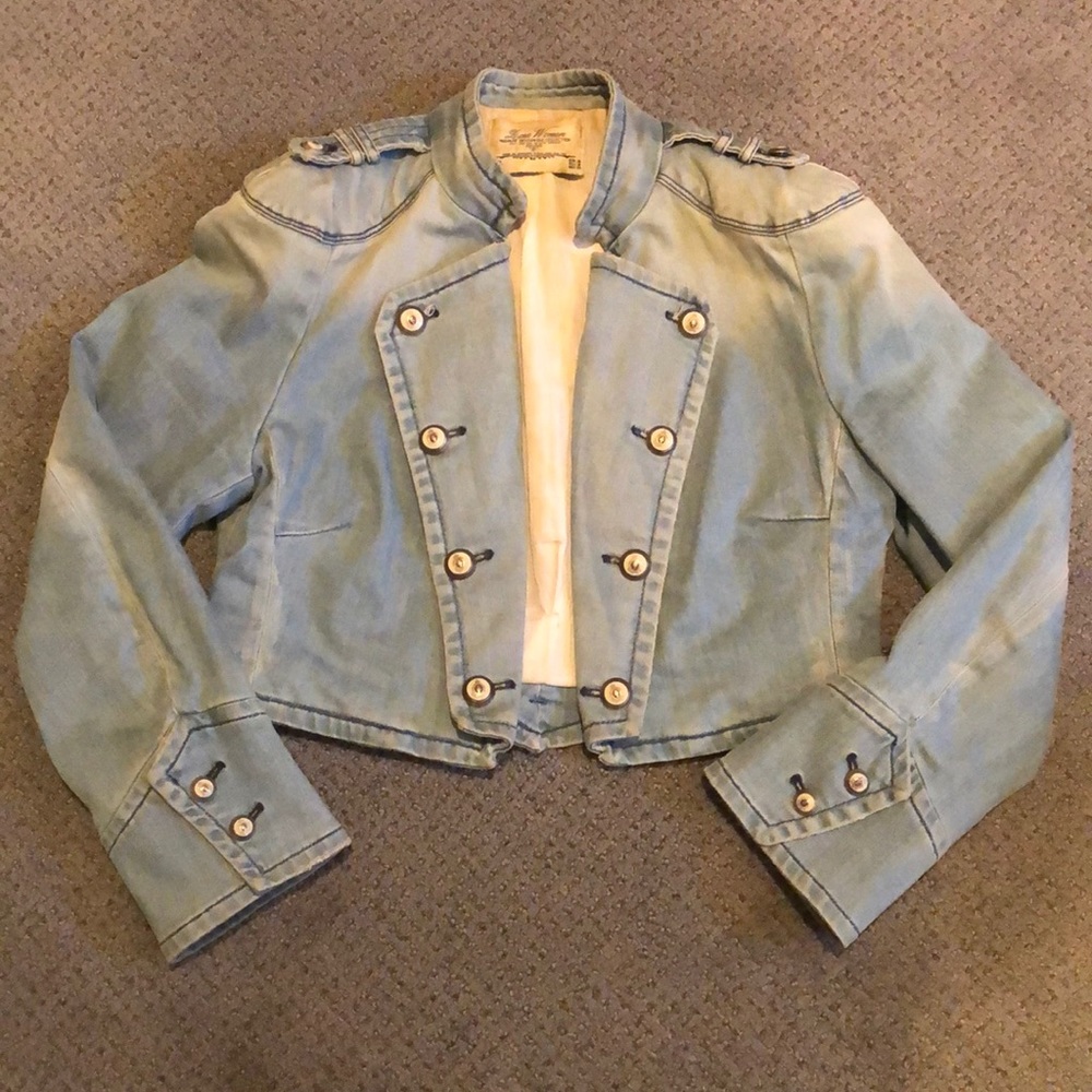 Zara cropped jean jacket ✨